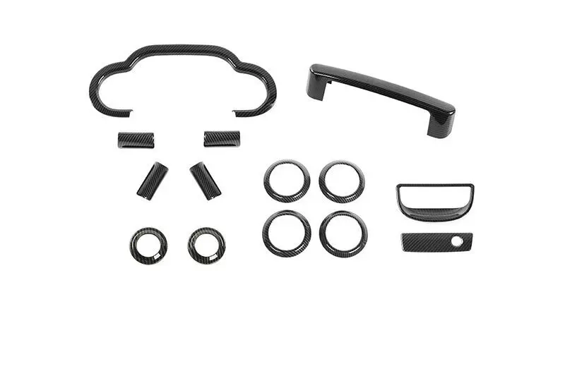 For 2007-2010 Jeep Wrangler JK 14x Steering Wheel Dashboard Air Outlet Vent Trim - Image 9