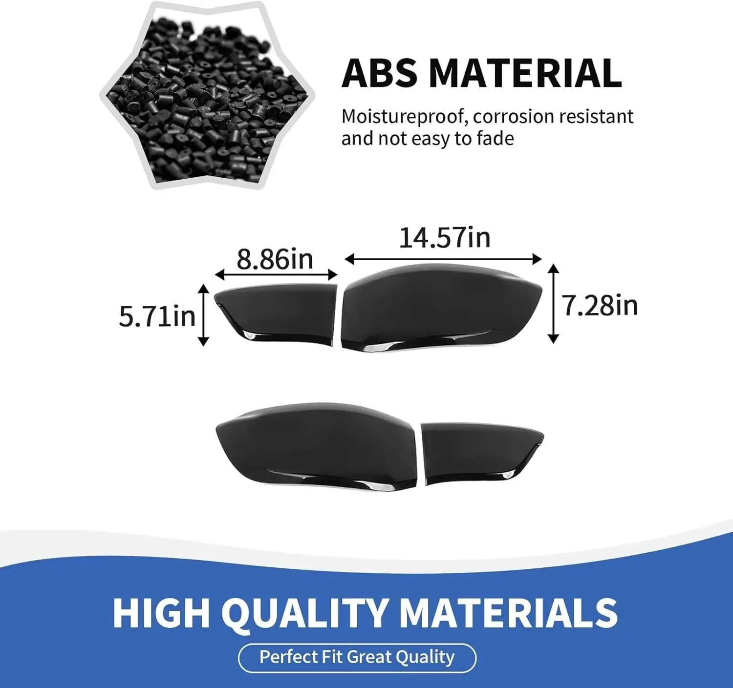 For 2017-2025 Jeep Compass Rear Tail Light Lamp Cover Trim (4 pcs) - Image 6