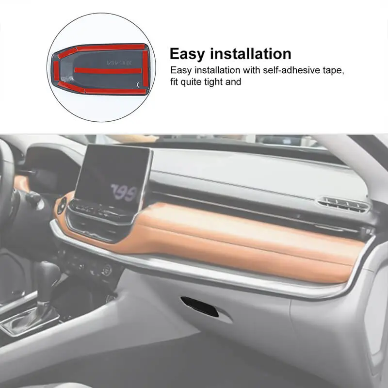 For 2021-2025 Jeep Compass Co-pilot Storage Box Switch Panel Cover Trim - Image 5