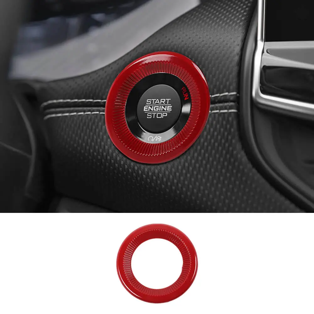 For 2021-2025 Jeep Compass Interior One-Button Start Switch Cover Trim