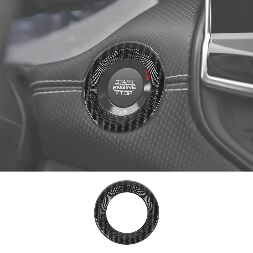 For 2021-2025 Jeep Compass Interior One-Button Start Switch Cover Trim - Image 11