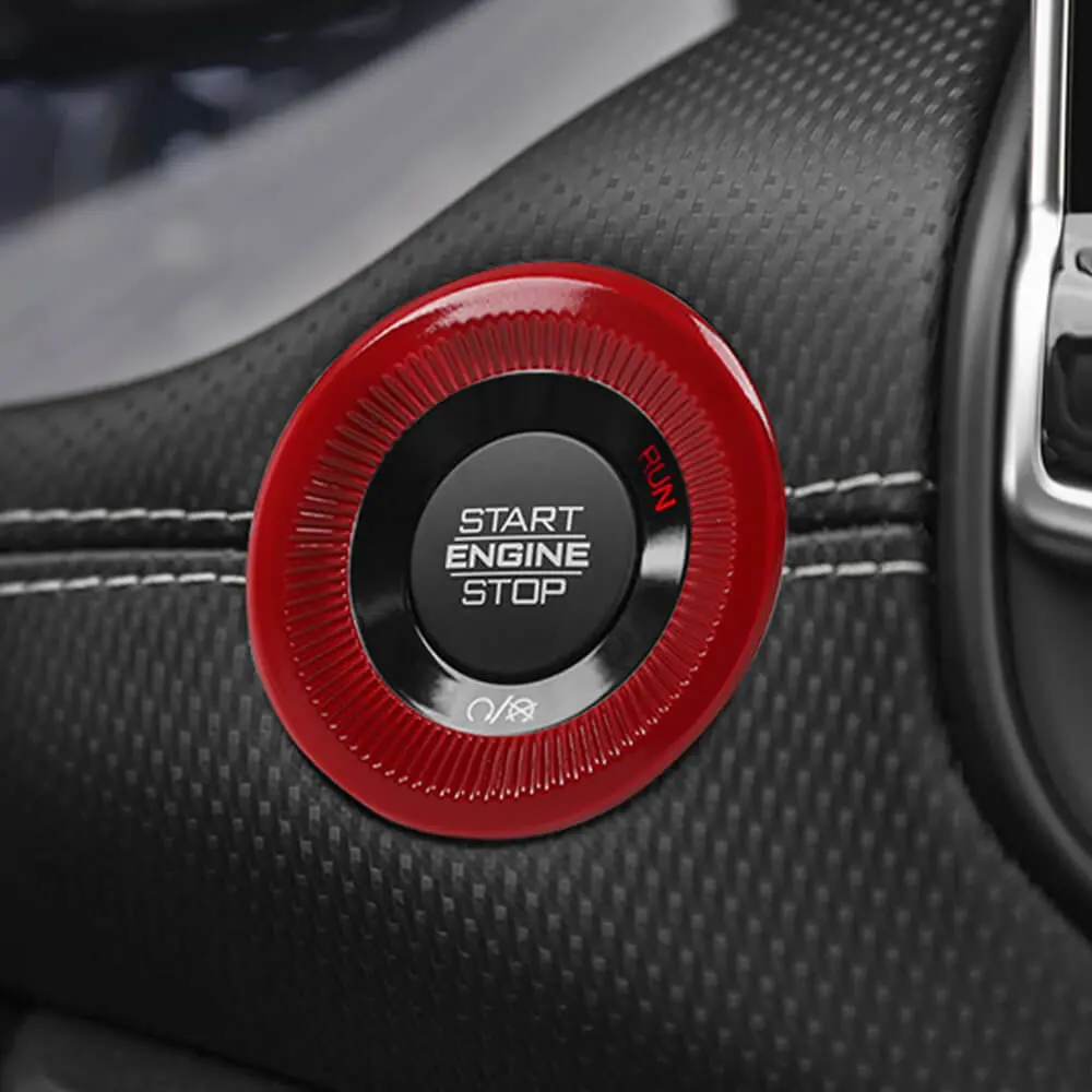 For 2021-2025 Jeep Compass Interior One-Button Start Switch Cover Trim - Image 3