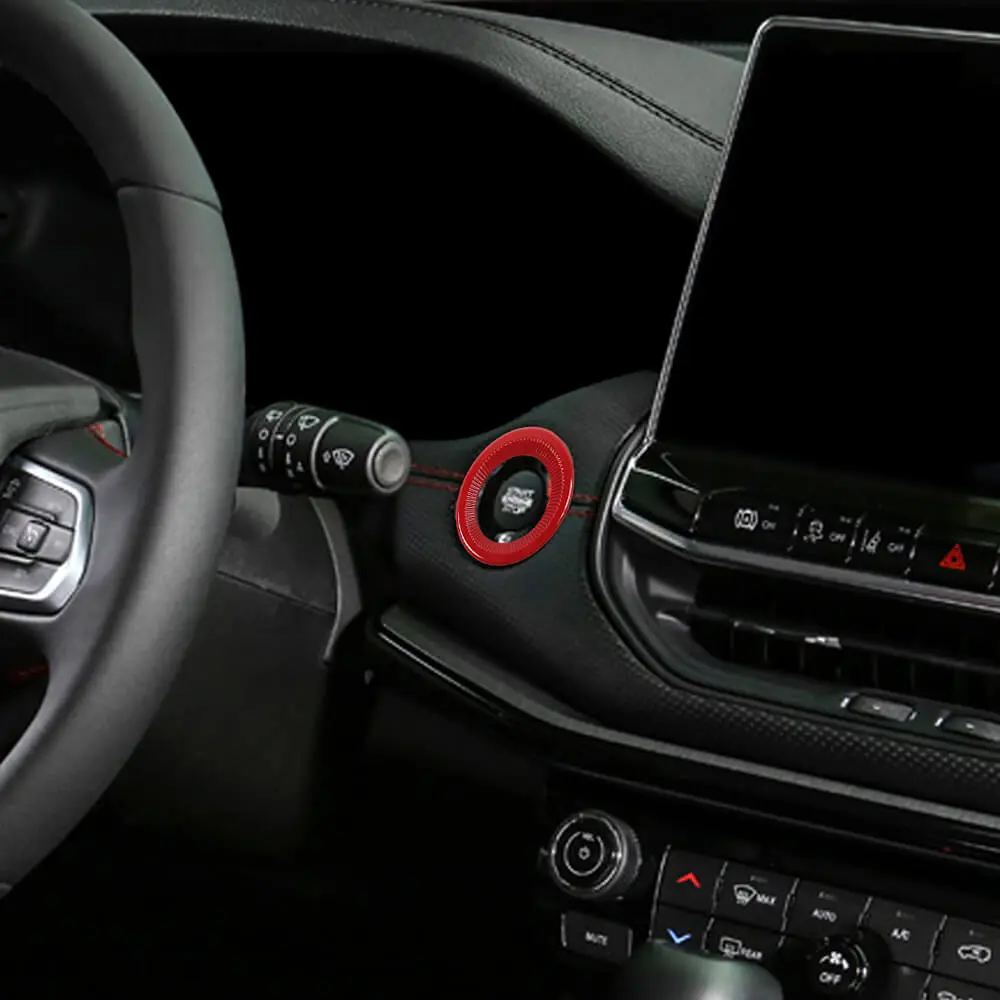 For 2021-2025 Jeep Compass Interior One-Button Start Switch Cover Trim - Image 4