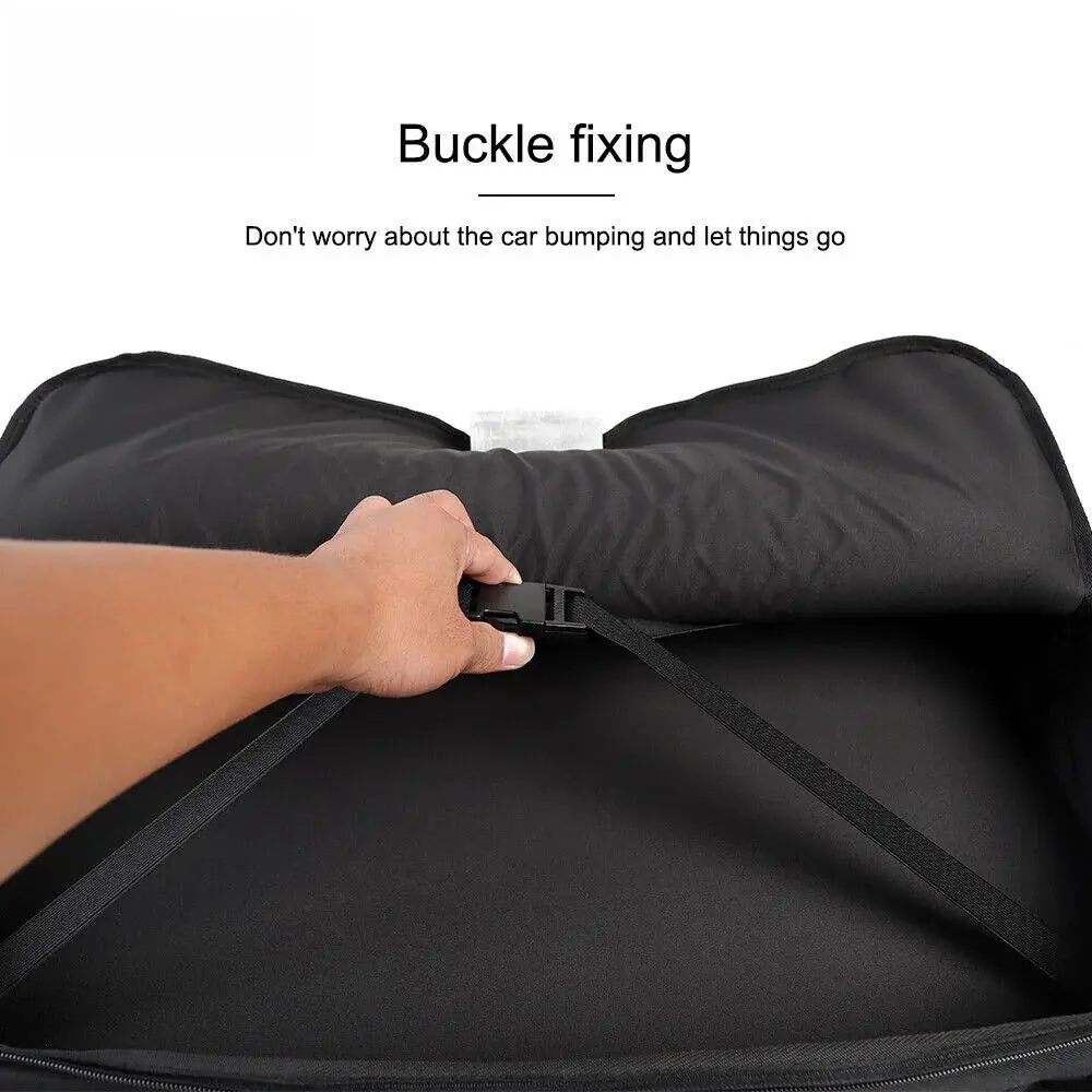 For 2007-2018 Jeep Wrangler JL JK 2PCS Rear Trunk Anti-roll Storage bag Organizer Black - Image 6