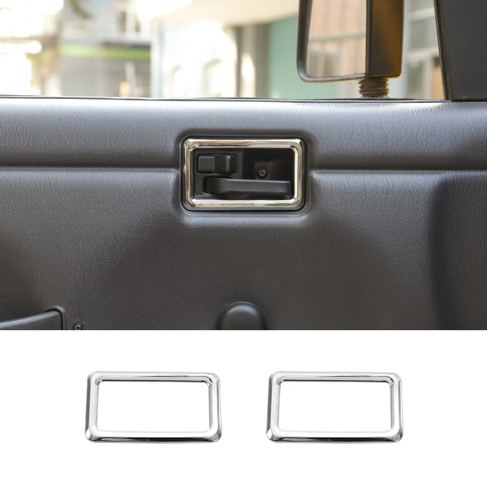 For 1997-06 Jeep Wrangler TJ 2x Car Door Handle Bowl Trim Panel Decor Cover - Image 11