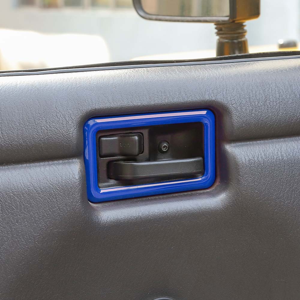 For 1997-06 Jeep Wrangler TJ 2x Car Door Handle Bowl Trim Panel Decor Cover - Image 4