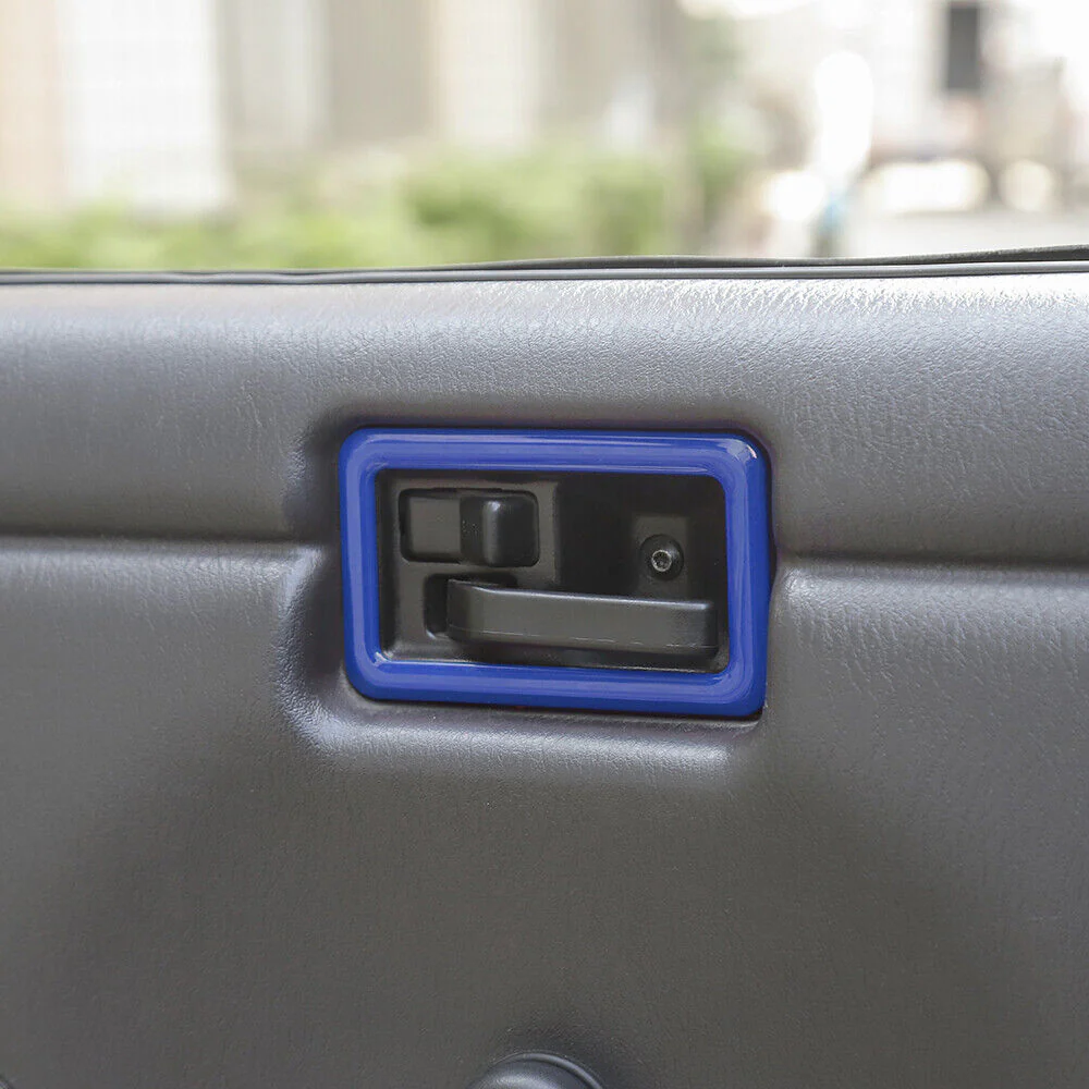 For 1997-06 Jeep Wrangler TJ 2x Car Door Handle Bowl Trim Panel Decor Cover - Image 5