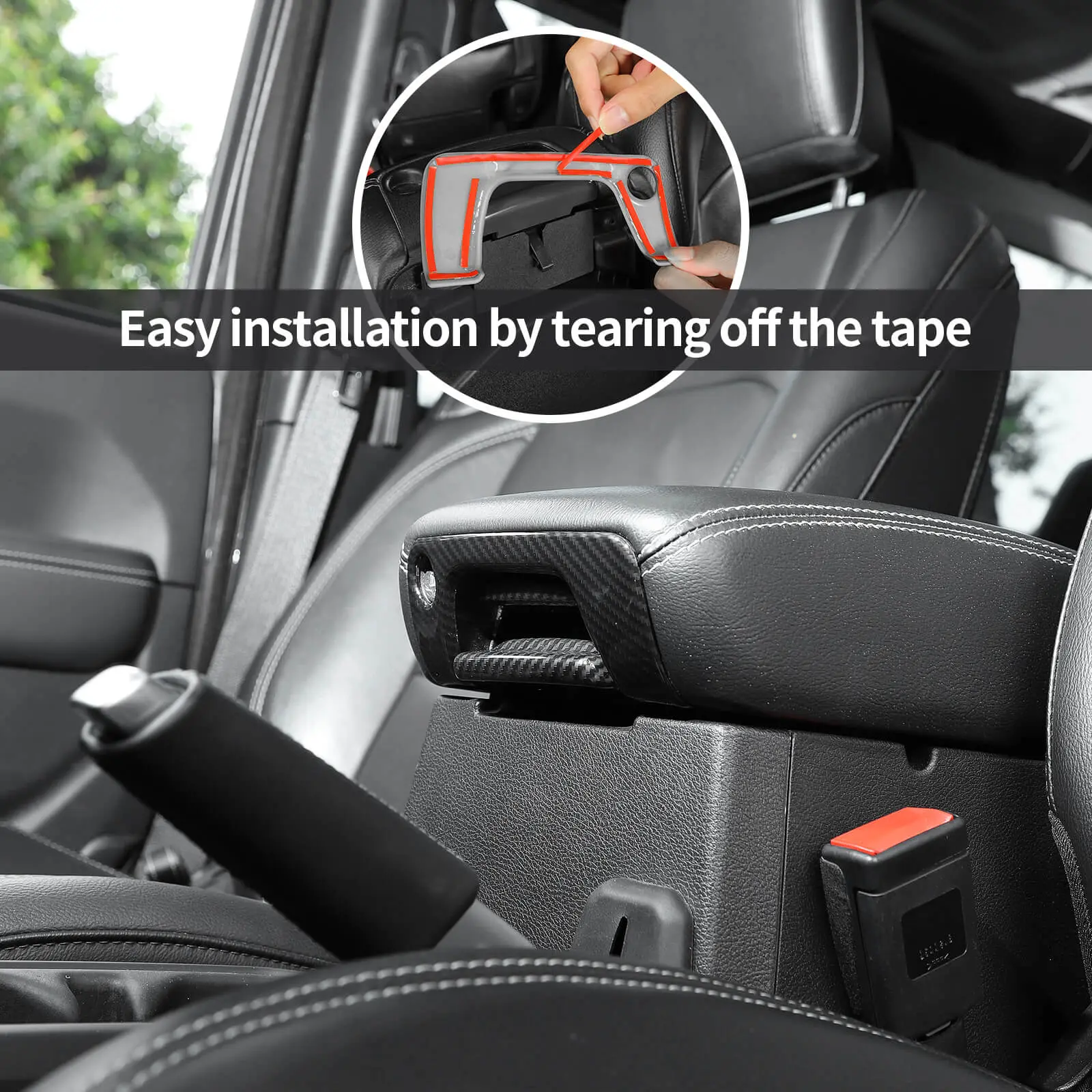 For 2018+ Jeep Wrangler JL & Gladiator JT Armrest Storage Box Switch Trim Cover - Image 4