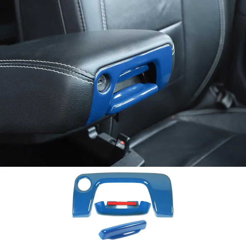 For 2018+ Jeep Wrangler JL & Gladiator JT Armrest Storage Box Switch Trim Cover - Image 9