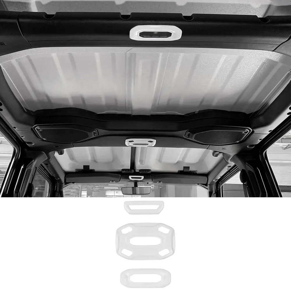 For 2018–2023 Jeep Wrangler JL & Gladiator JT 3-Piece Interior Reading Light Lamp Panel Frame Trim Cover - Image 12