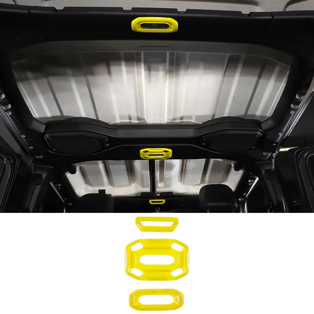 For 2018–2023 Jeep Wrangler JL & Gladiator JT 3-Piece Interior Reading Light Lamp Panel Frame Trim Cover - Image 16