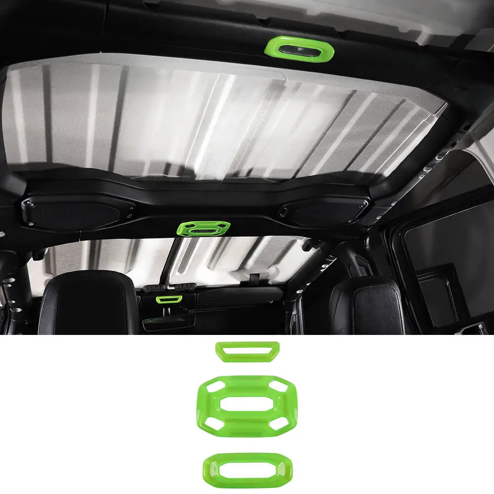 For 2018–2023 Jeep Wrangler JL & Gladiator JT 3-Piece Interior Reading Light Lamp Panel Frame Trim Cover - Image 17