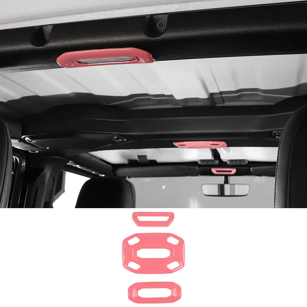 For 2018–2023 Jeep Wrangler JL & Gladiator JT 3-Piece Interior Reading Light Lamp Panel Frame Trim Cover - Image 19