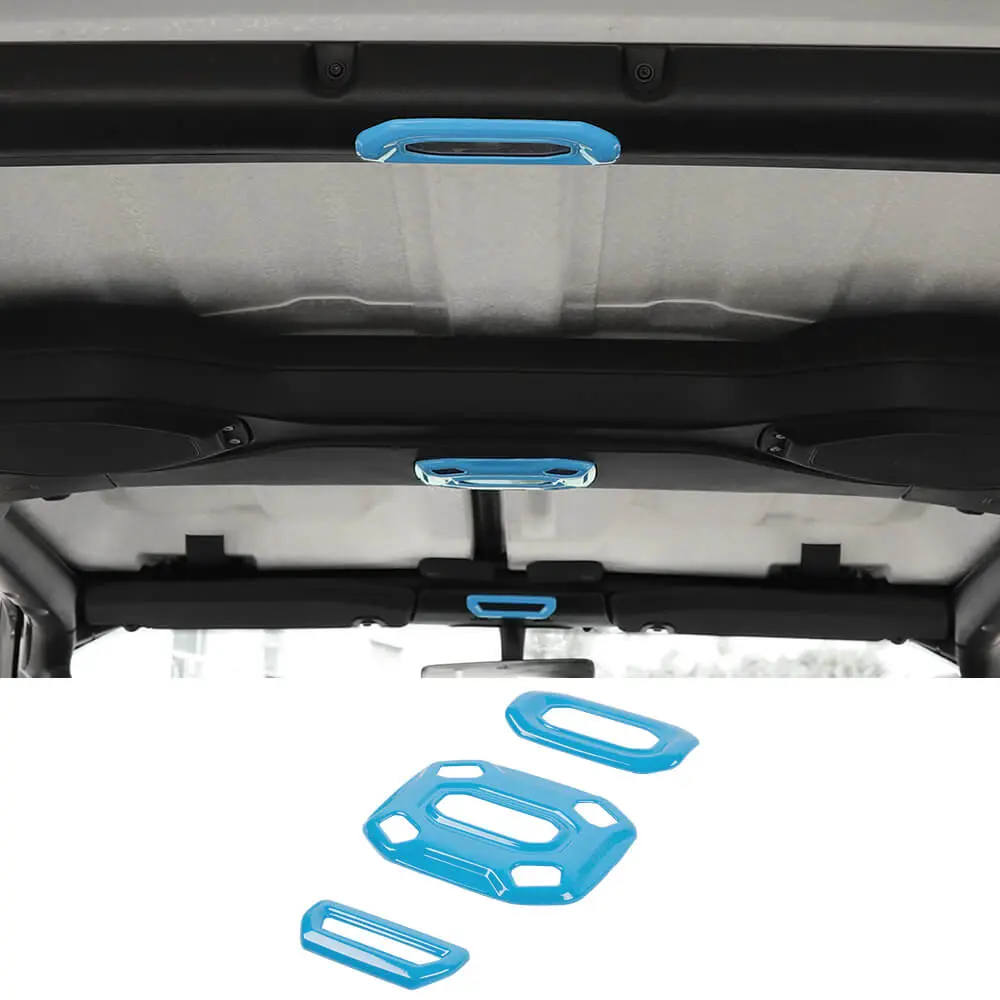 For 2018–2023 Jeep Wrangler JL & Gladiator JT 3-Piece Interior Reading Light Lamp Panel Frame Trim Cover - Image 9