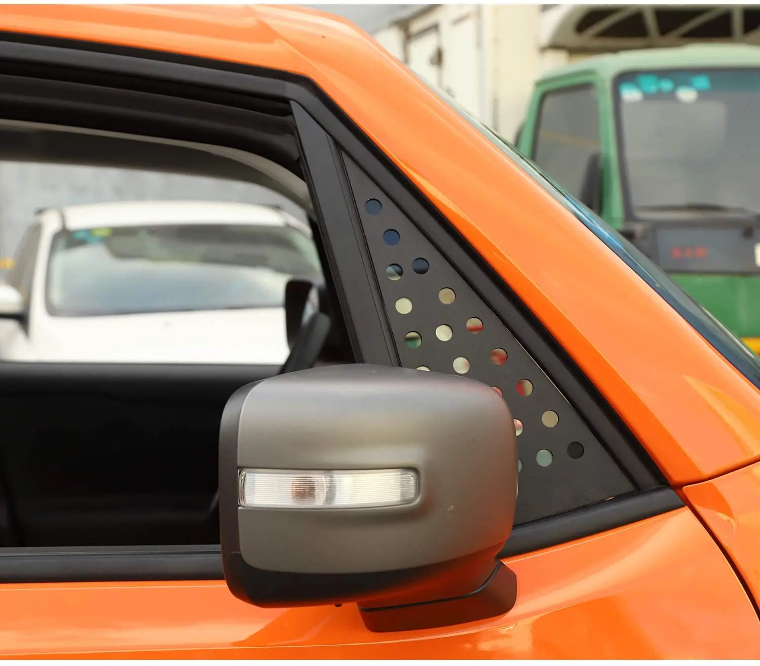 For 2015+ Jeep Renegade Front & Rear Window Triangle Glass Panel Cover Trim 4pcs - Image 4