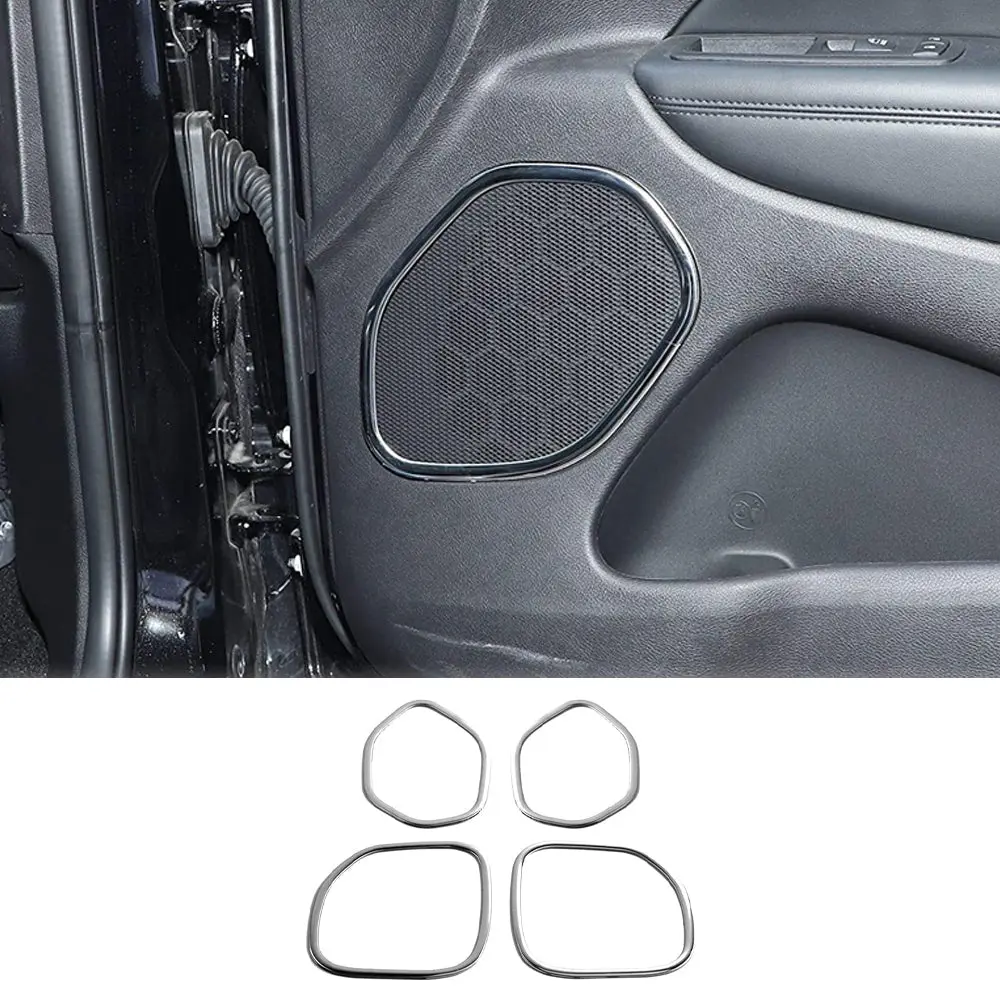 For 2011-2021 Jeep Grand Cherokee WK2 Car Interior Door Speaker Cover Trim 4PCS