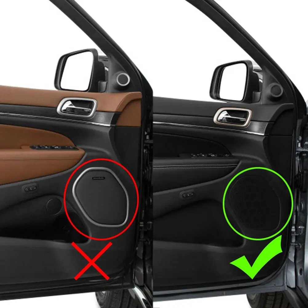 For 2011-2021 Jeep Grand Cherokee WK2 Car Interior Door Speaker Cover Trim 4PCS - Image 2