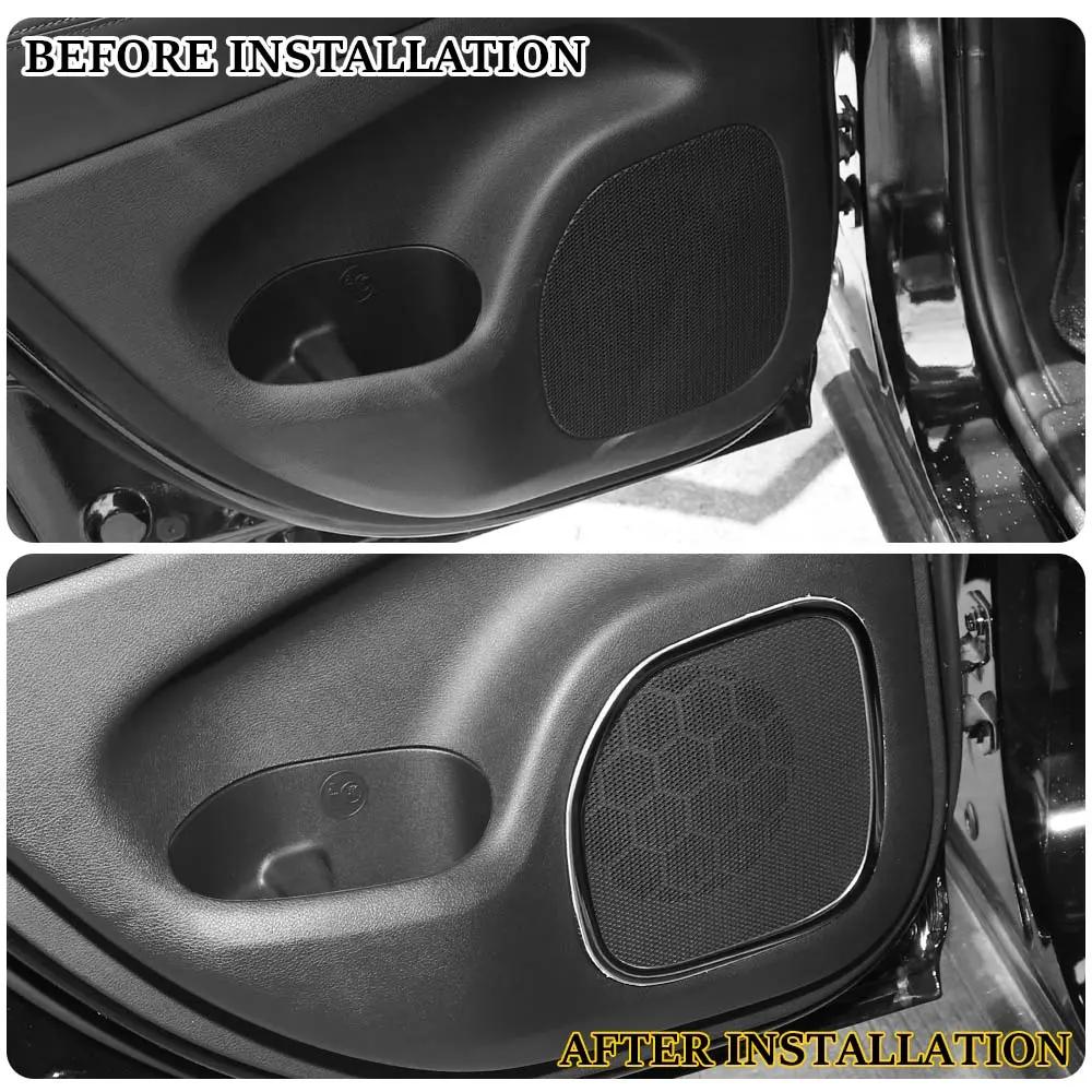 For 2011-2021 Jeep Grand Cherokee WK2 Car Interior Door Speaker Cover Trim 4PCS - Image 3