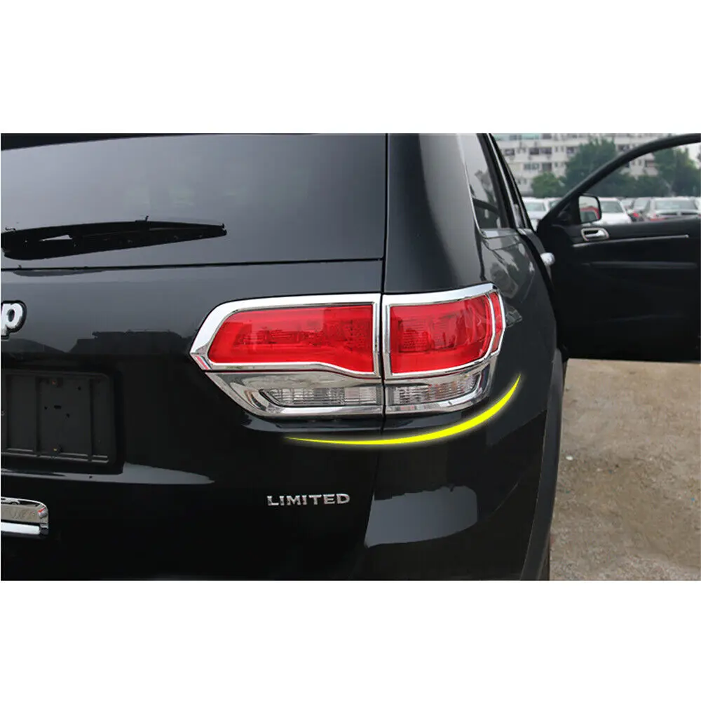 For 2014-2021 Jeep Grand Cherokee WK2 Rear Tail Light Lamp Bezels Trim Frame 4PCS - Image 6