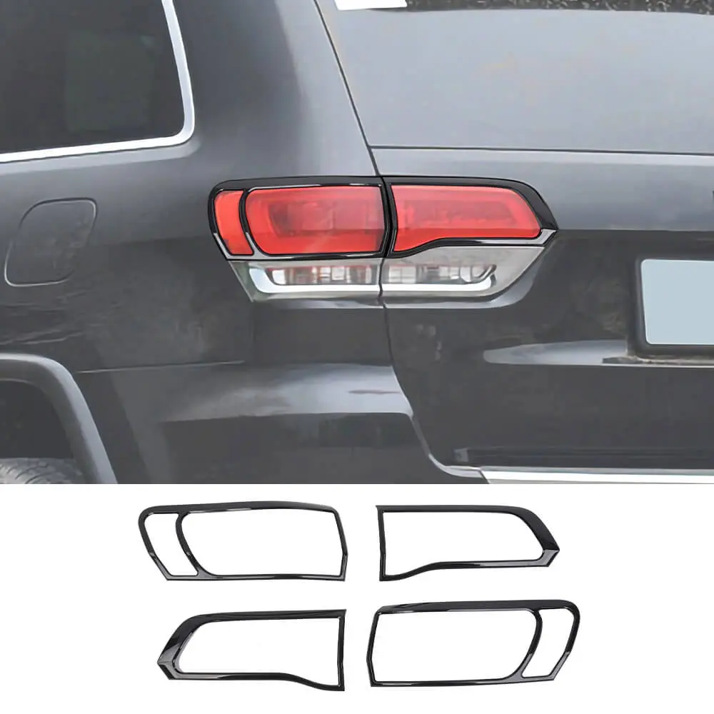 For 2014-2021 Jeep Grand Cherokee WK2 Rear Tail Light Lamp Bezels Trim Frame 4PCS - Image 9