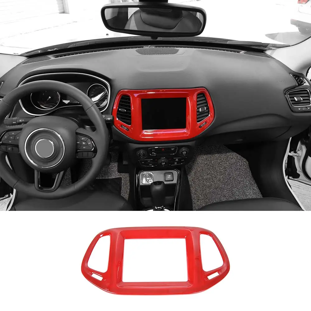 For 2017-2020 Jeep Compass 8.4 Inch Dashboard GPS Navigation Panel Cover Trim - Image 10