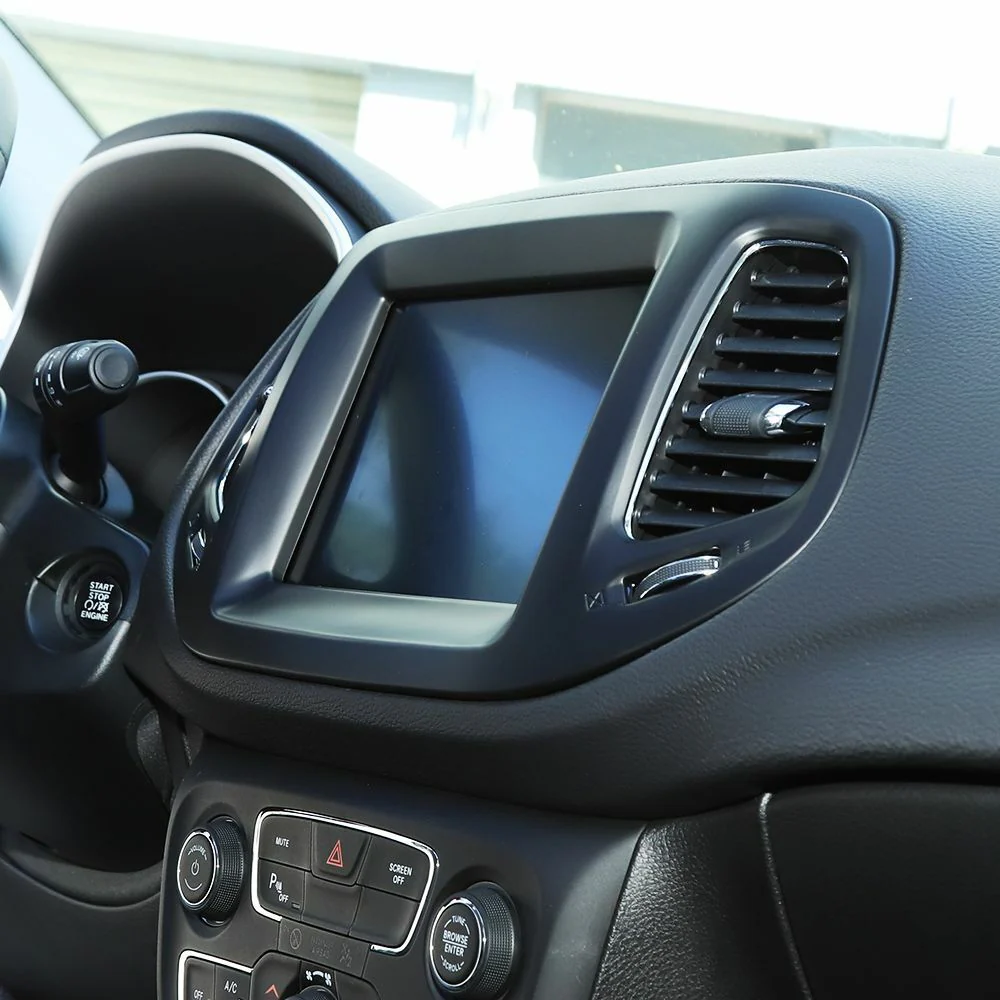 For 2017-2020 Jeep Compass 8.4 Inch Dashboard GPS Navigation Panel Cover Trim - Image 4