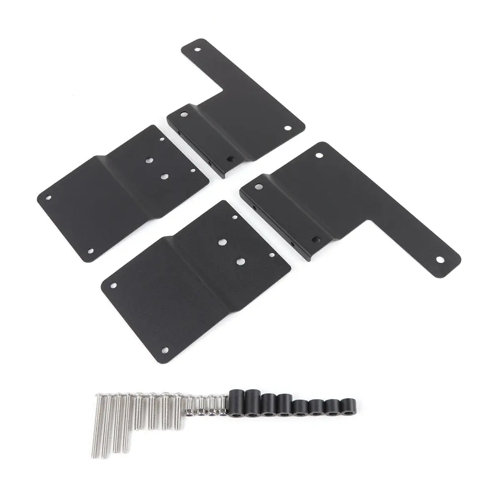 For 2018+ Jeep Wrangler JL JLU, Gladiator JT Car A-Pillar LED Light Mounting Bracket Black 2PCS - Image 6