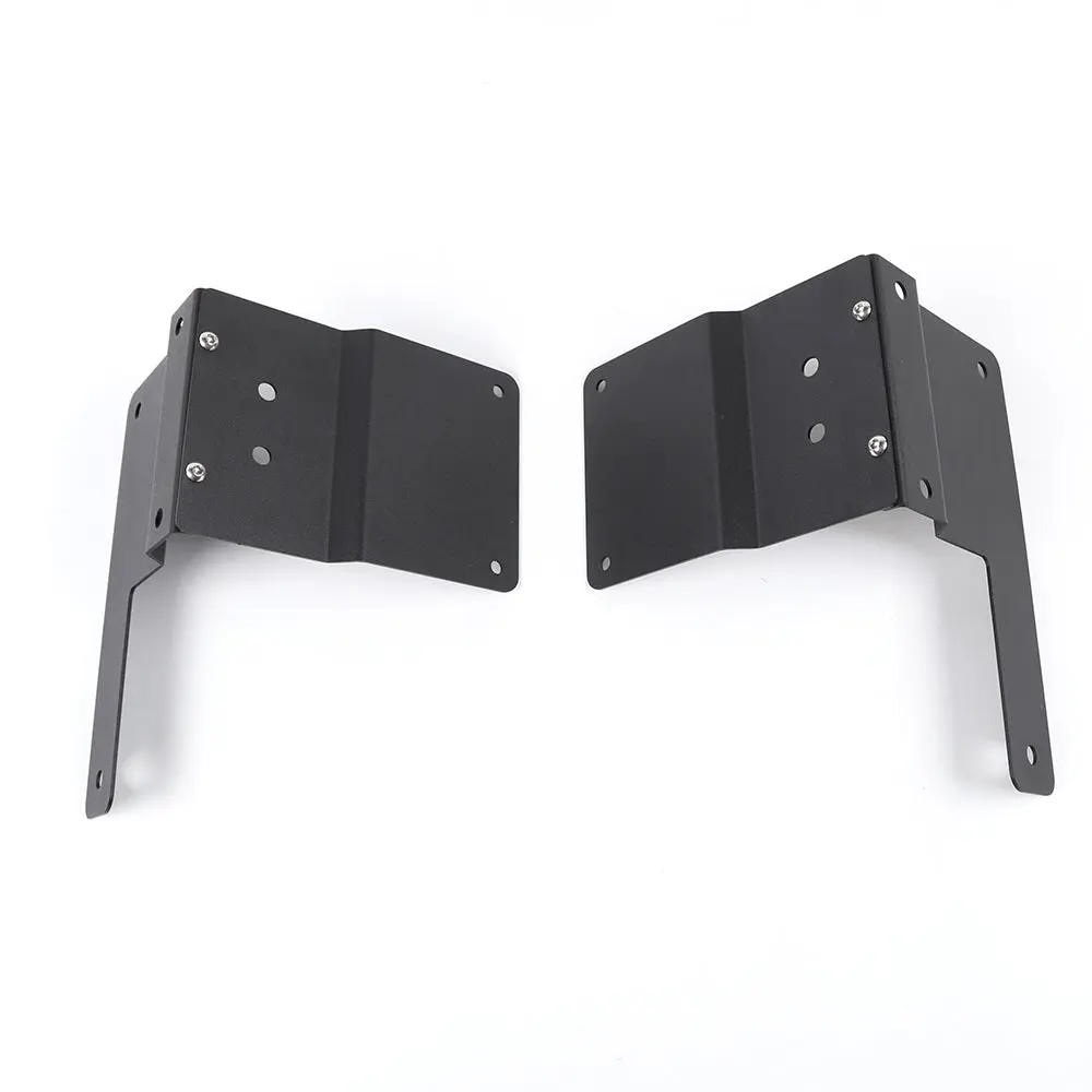 For 2018+ Jeep Wrangler JL JLU, Gladiator JT Car A-Pillar LED Light Mounting Bracket Black 2PCS - Image 7