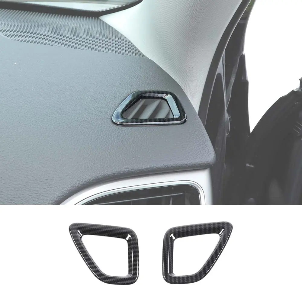 For 2014+ Jeep Cherokee 2pcs Up Vent Decoration Ring Cover Trim