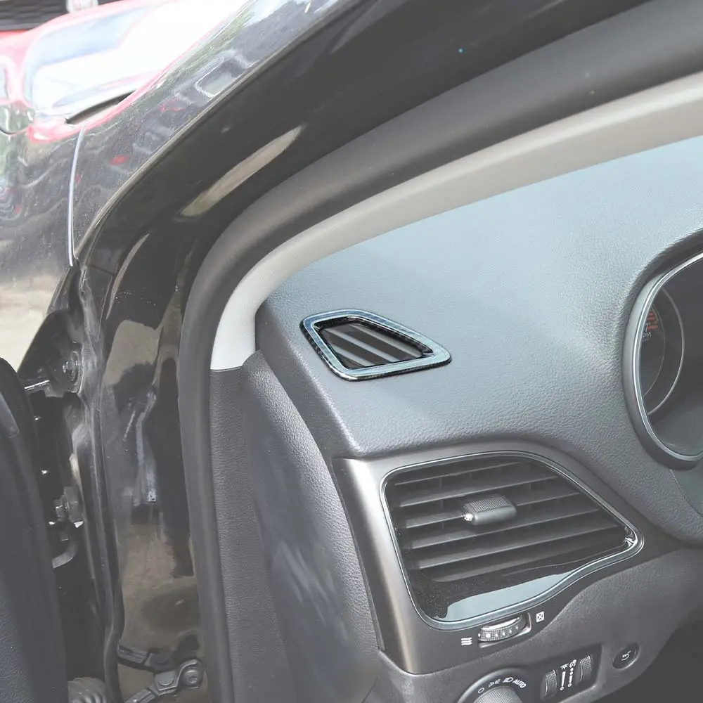 For 2014+ Jeep Cherokee 2pcs Up Vent Decoration Ring Cover Trim - Image 8