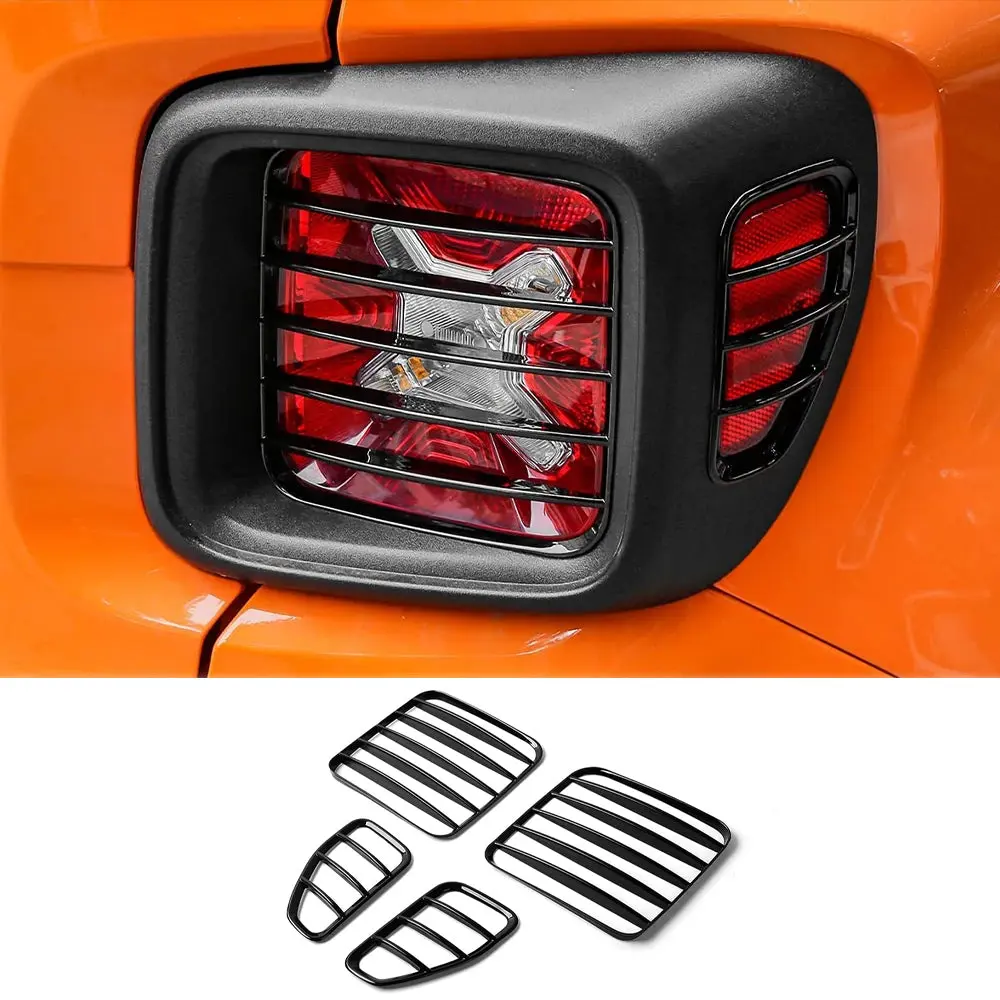 For 2015+ Jeep Renegade Tail Light Lamp Guards Blinds Rear Taillight Guard