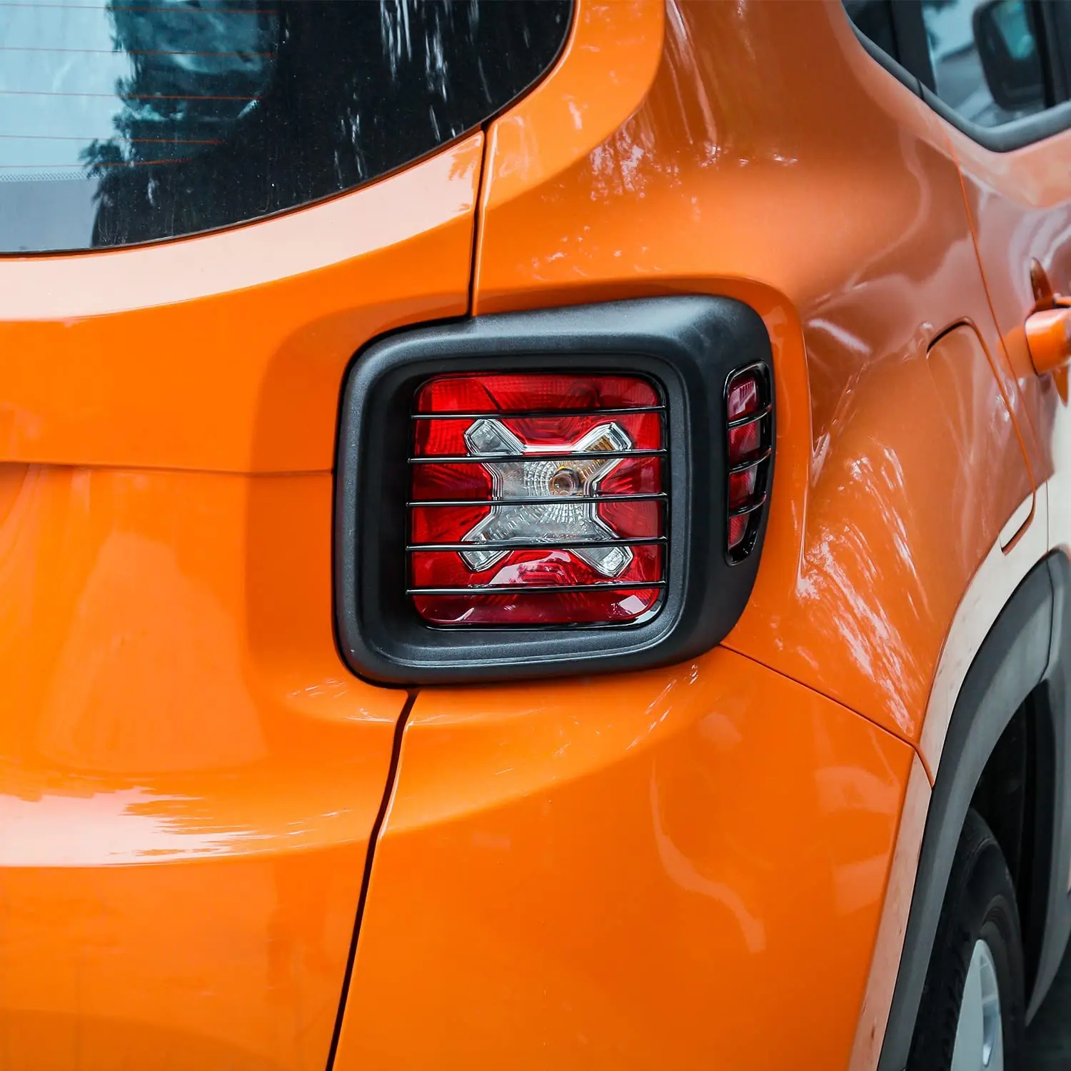 For 2015+ Jeep Renegade Tail Light Lamp Guards Blinds Rear Taillight Guard - Image 4