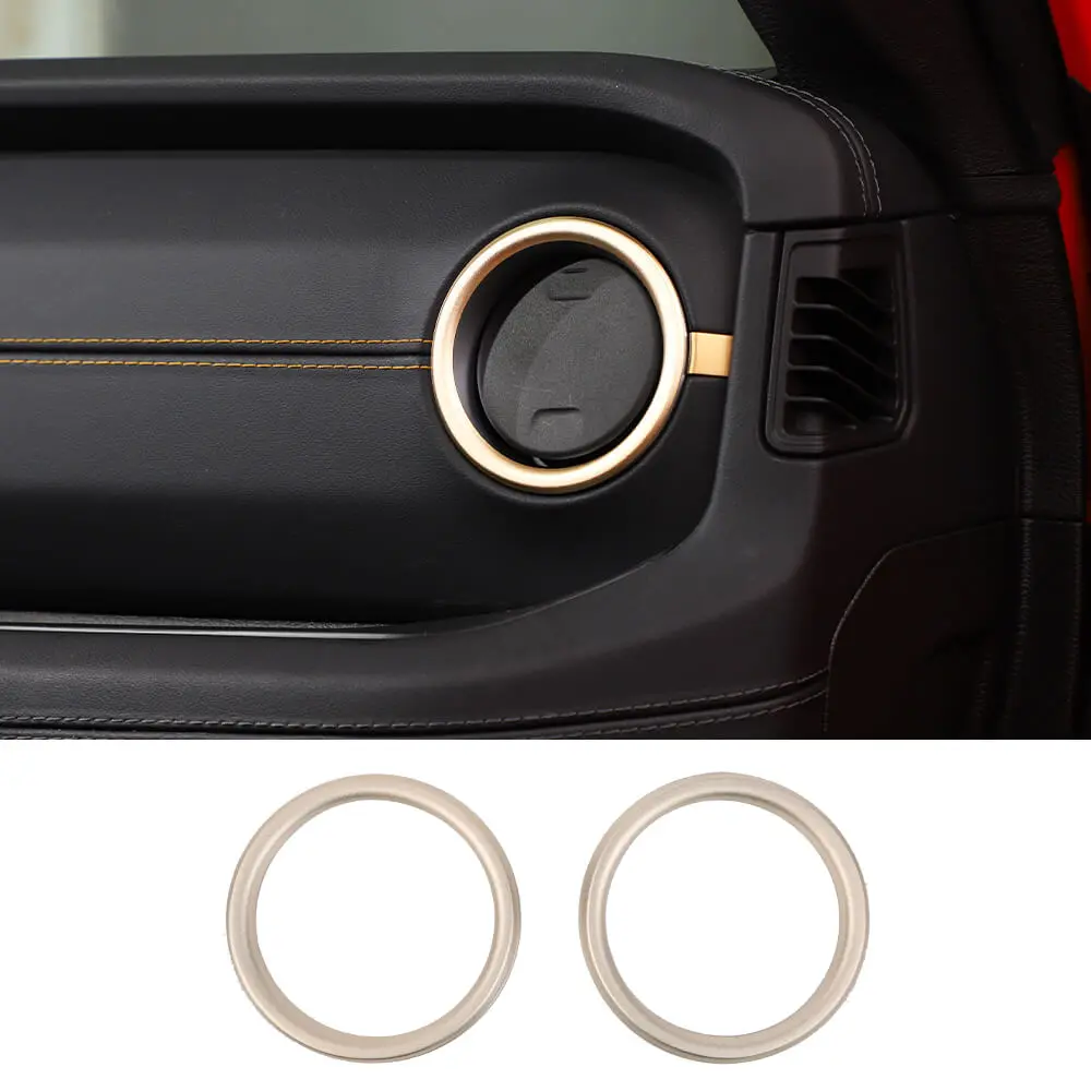 For 2024+ Jeep Wrangler JL & Gladiator JT Dashboard Panel Air Conditioning Vent Trim Ring 2PCS Aluminum Alloy - Image 11