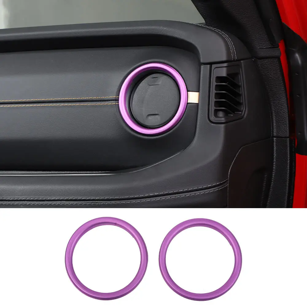 For 2024+ Jeep Wrangler JL & Gladiator JT Dashboard Panel Air Conditioning Vent Trim Ring 2PCS Aluminum Alloy - Image 13