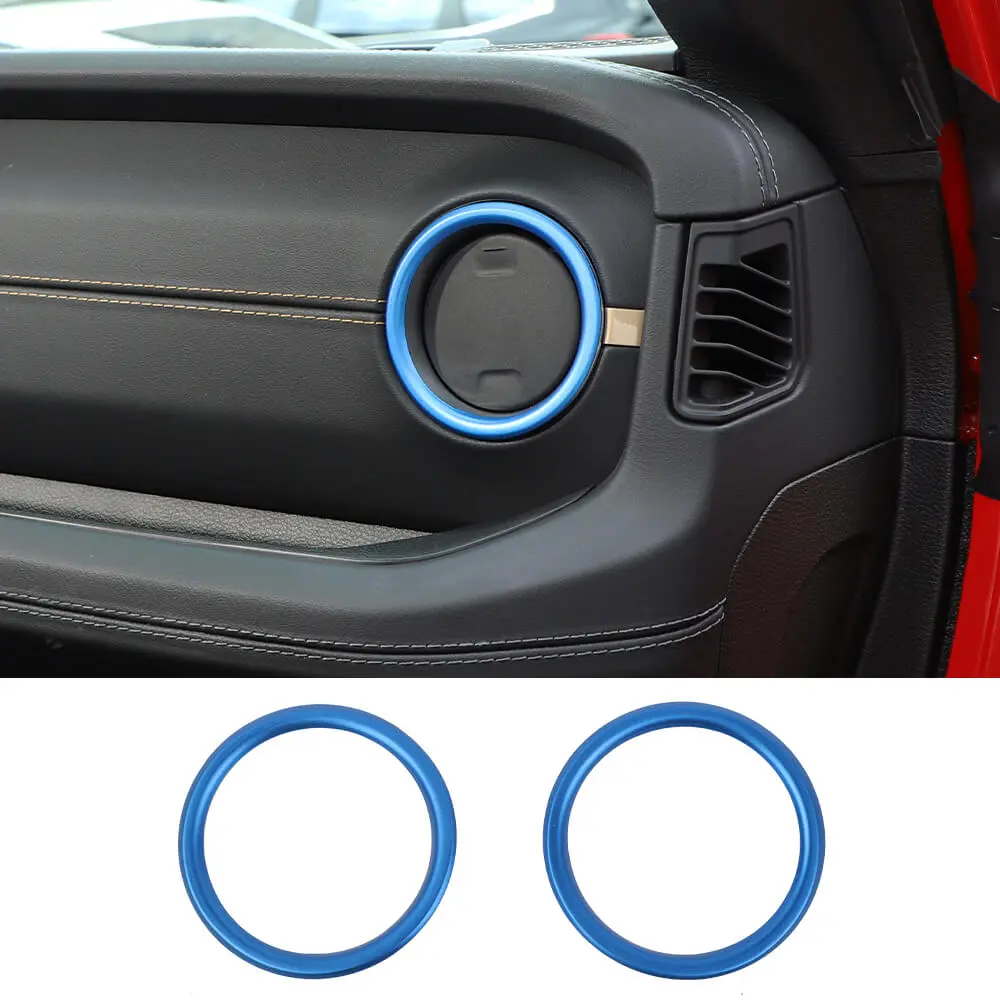For 2024+ Jeep Wrangler JL & Gladiator JT Dashboard Panel Air Conditioning Vent Trim Ring 2PCS Aluminum Alloy - Image 15