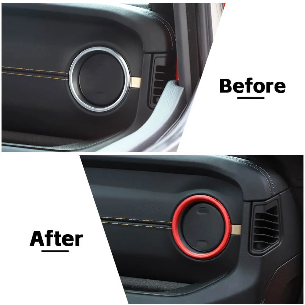For 2024+ Jeep Wrangler JL & Gladiator JT Dashboard Panel Air Conditioning Vent Trim Ring 2PCS Aluminum Alloy - Image 2