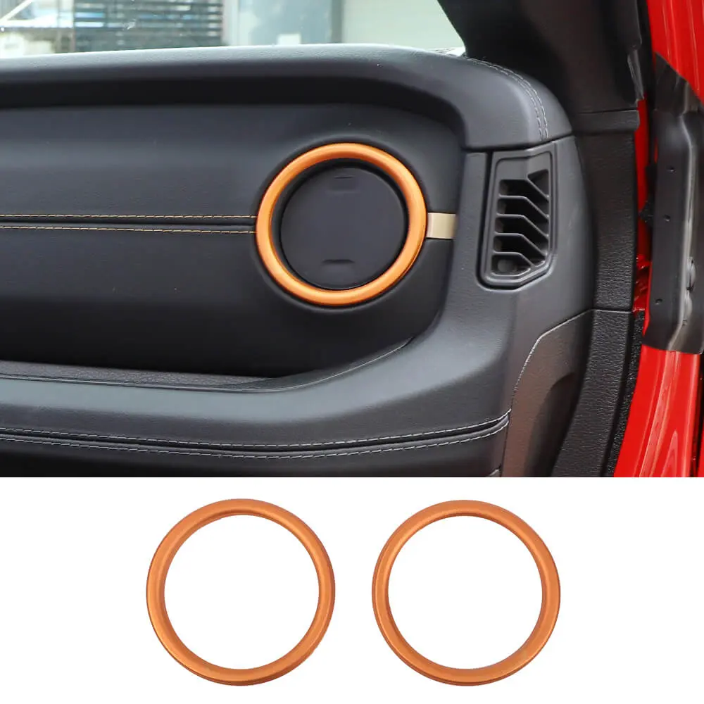 For 2024+ Jeep Wrangler JL & Gladiator JT Dashboard Panel Air Conditioning Vent Trim Ring 2PCS Aluminum Alloy - Image 9