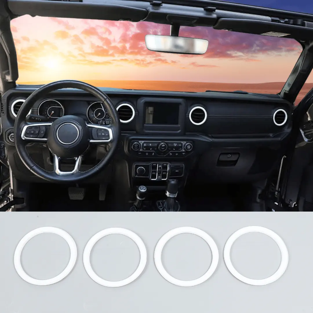 For 2018-2023 Jeep Wrangler JL JLU &Gladiator JT Air Vents Bezel Cover Trim - Image 11
