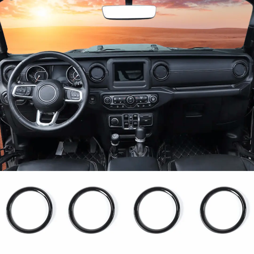 For 2018-2023 Jeep Wrangler JL JLU &Gladiator JT Air Vents Bezel Cover Trim - Image 12