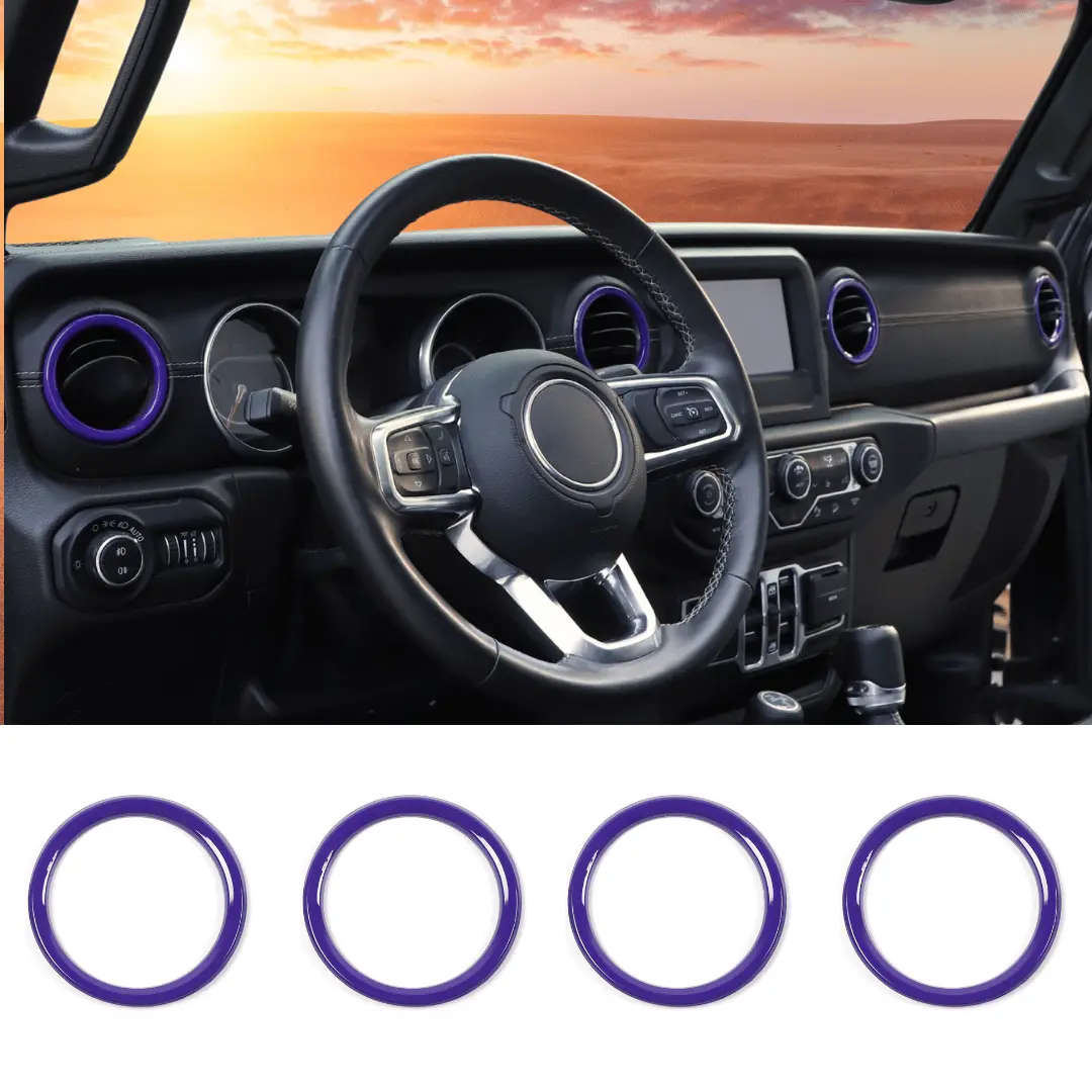 For 2018-2023 Jeep Wrangler JL JLU &Gladiator JT Air Vents Bezel Cover Trim - Image 13