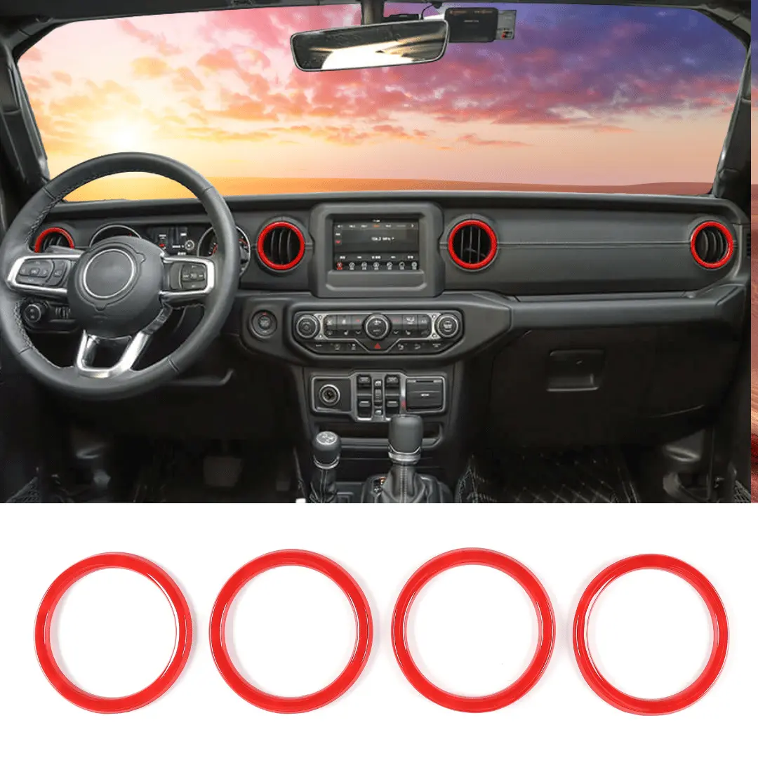 For 2018-2023 Jeep Wrangler JL JLU &Gladiator JT Air Vents Bezel Cover Trim - Image 14
