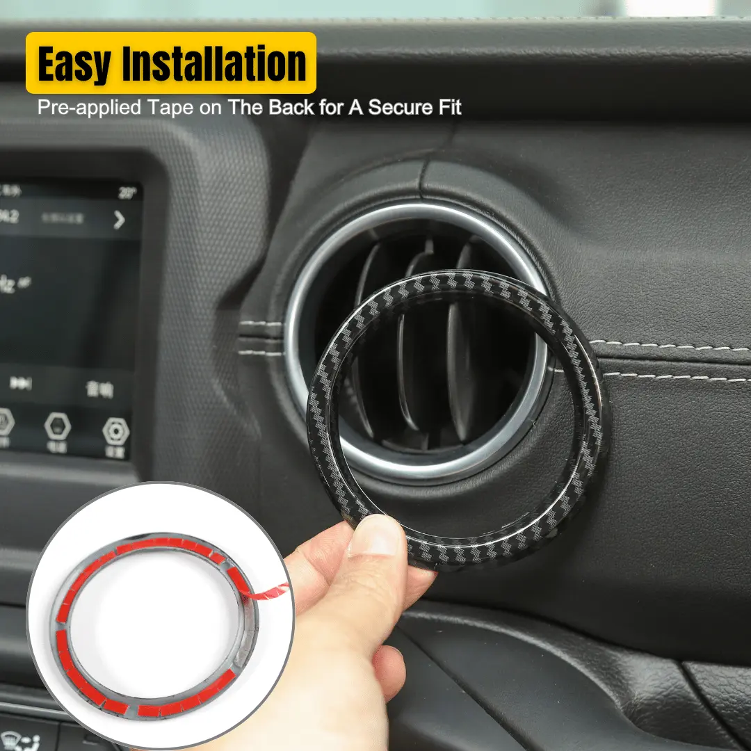 For 2018-2023 Jeep Wrangler JL JLU &Gladiator JT Air Vents Bezel Cover Trim - Image 3