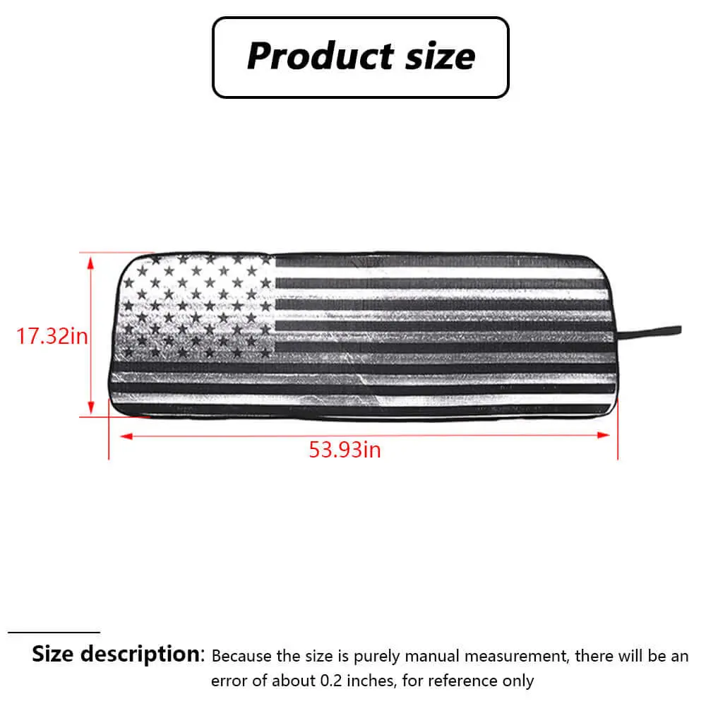 For 2018+ Jeep Wrangler JL JLU & Gladiator JT Front Window Windshield Sun Visor, Foldable Sunshade Visor - Image 7