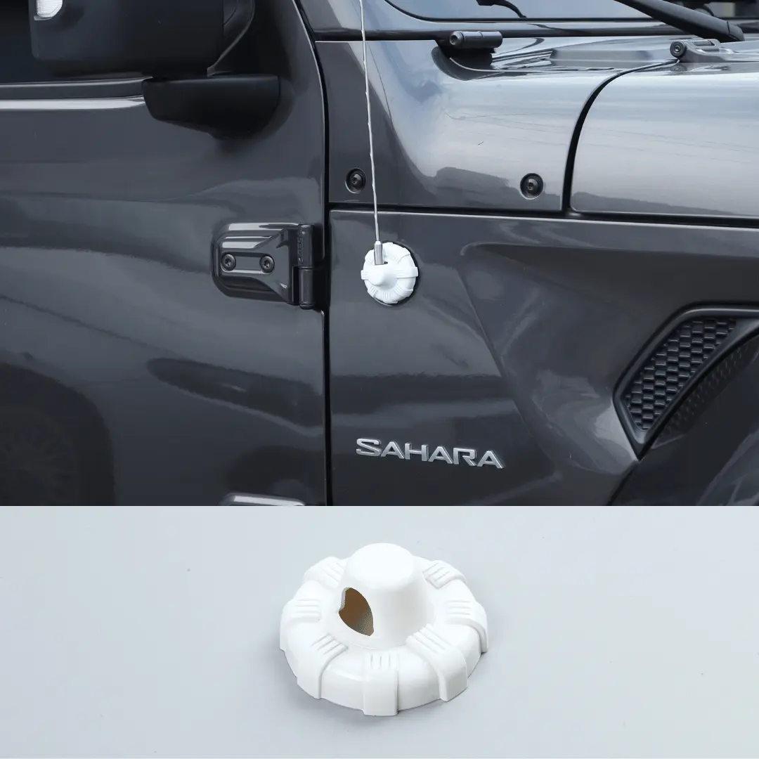 For 2007-2023 Jeep Wrangler JL JK Gladiator JT Antenna Base Cover Trim - Image 11