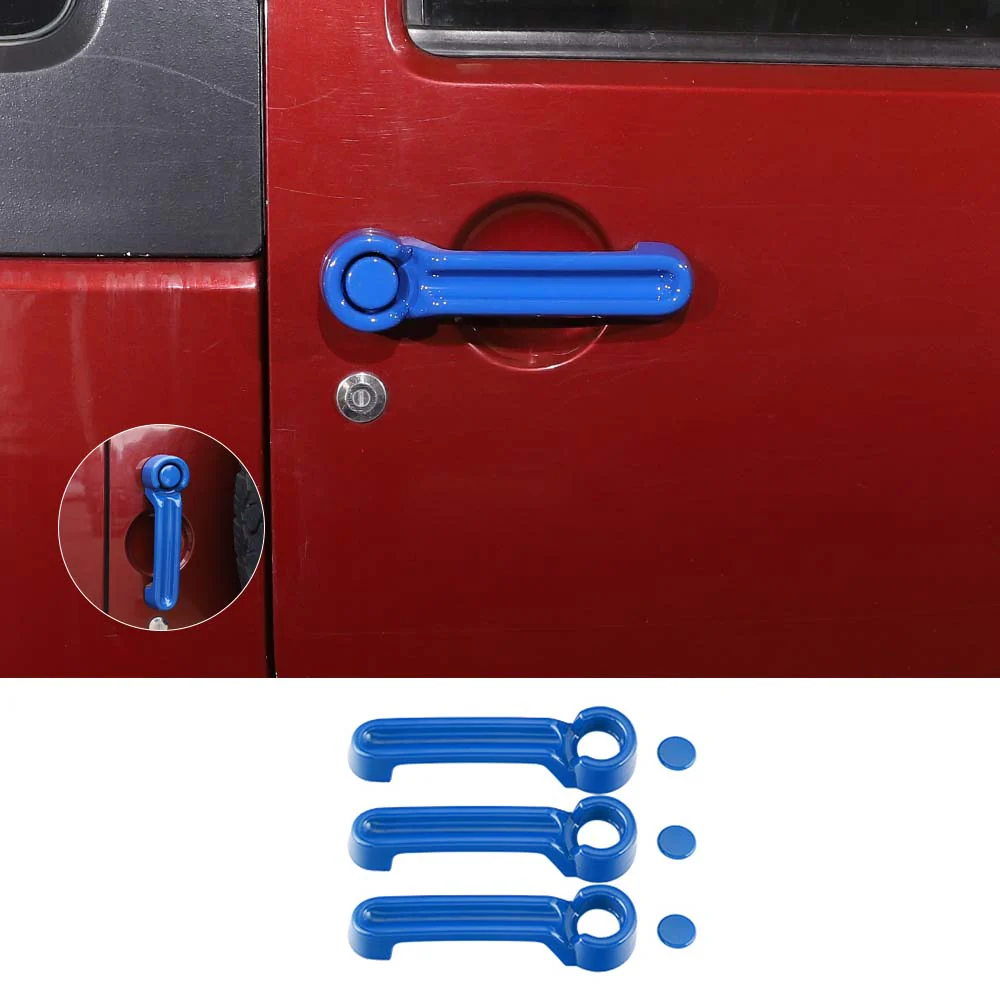 For 2007-2018 Jeep Wrangler JK 2 Doors Exterior Door Handle & Tailgate Cover Trim - Image 10