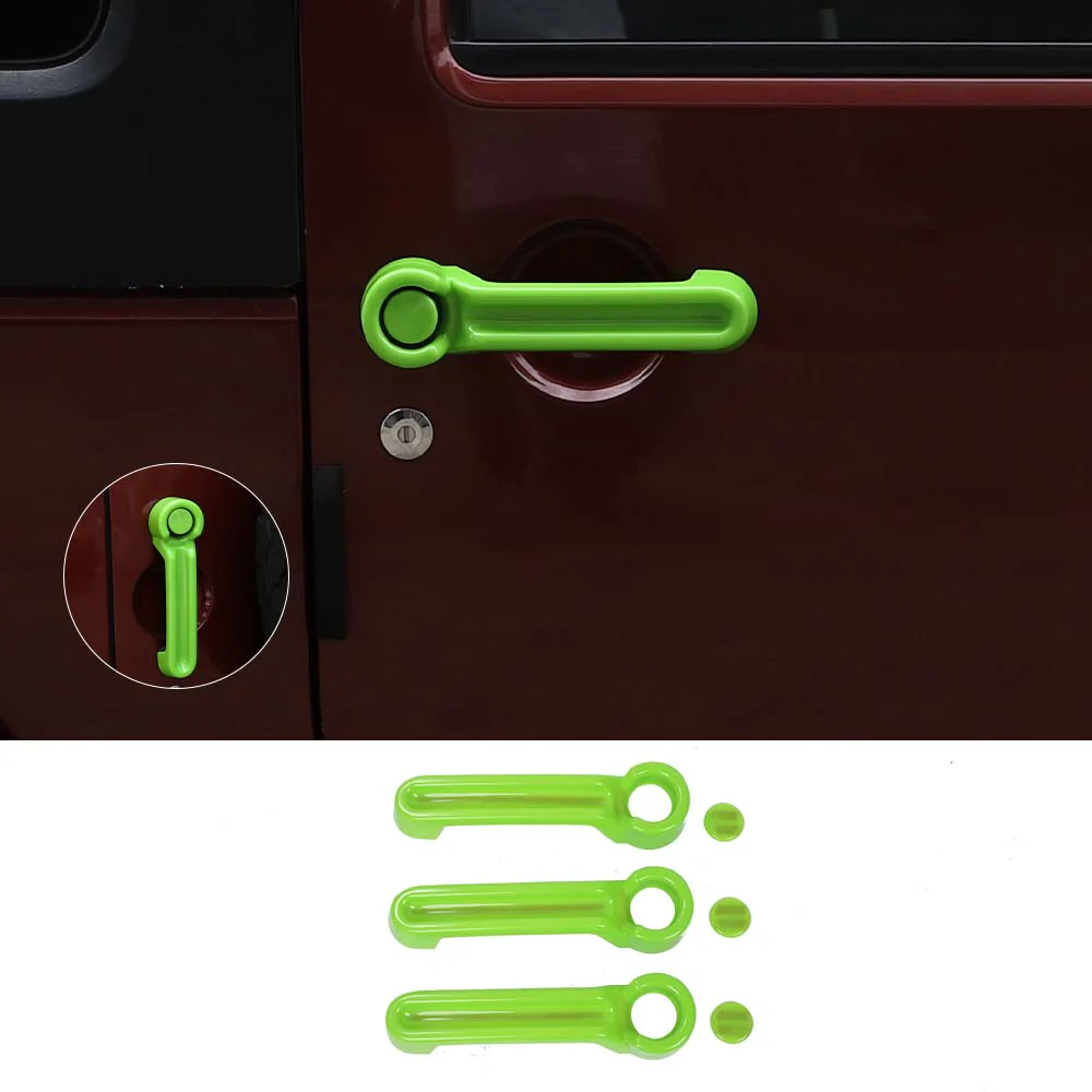 For 2007-2018 Jeep Wrangler JK 2 Doors Exterior Door Handle & Tailgate Cover Trim - Image 13