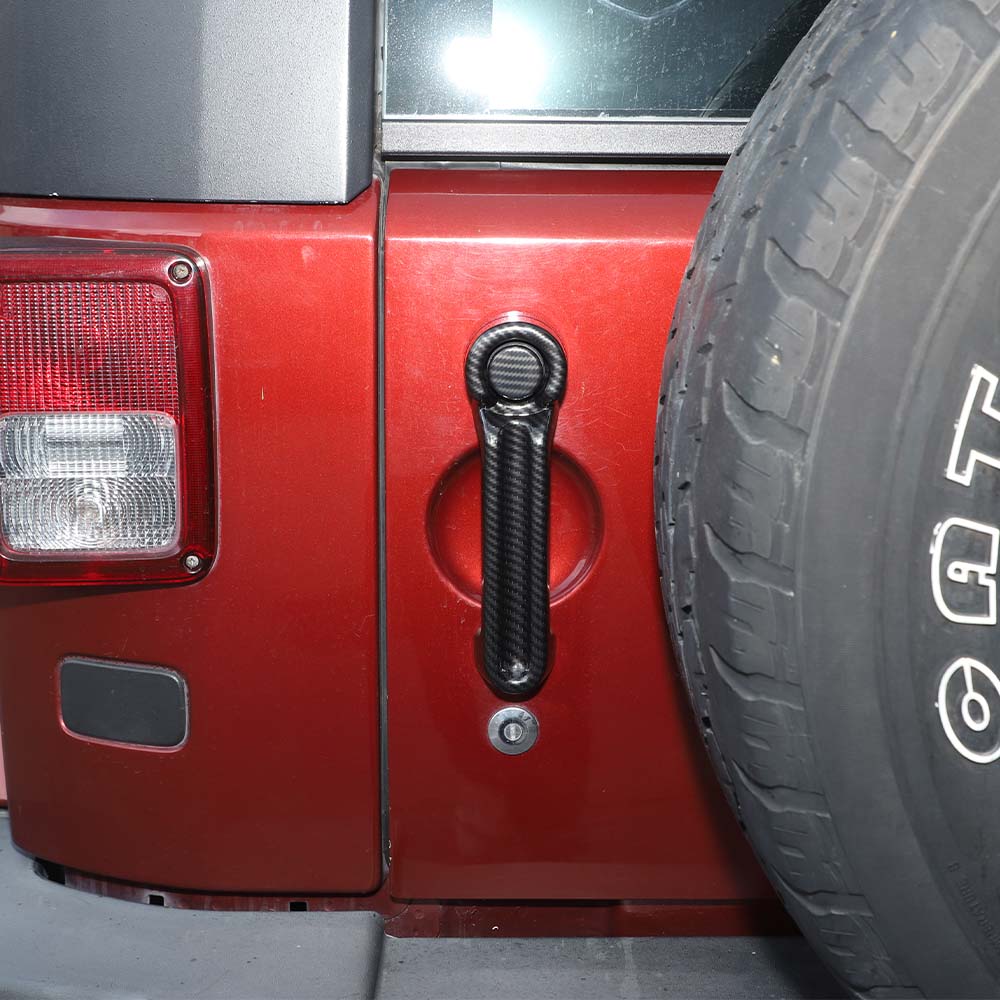 For 2007-2018 Jeep Wrangler JK 2 Doors Exterior Door Handle & Tailgate Cover Trim - Image 6
