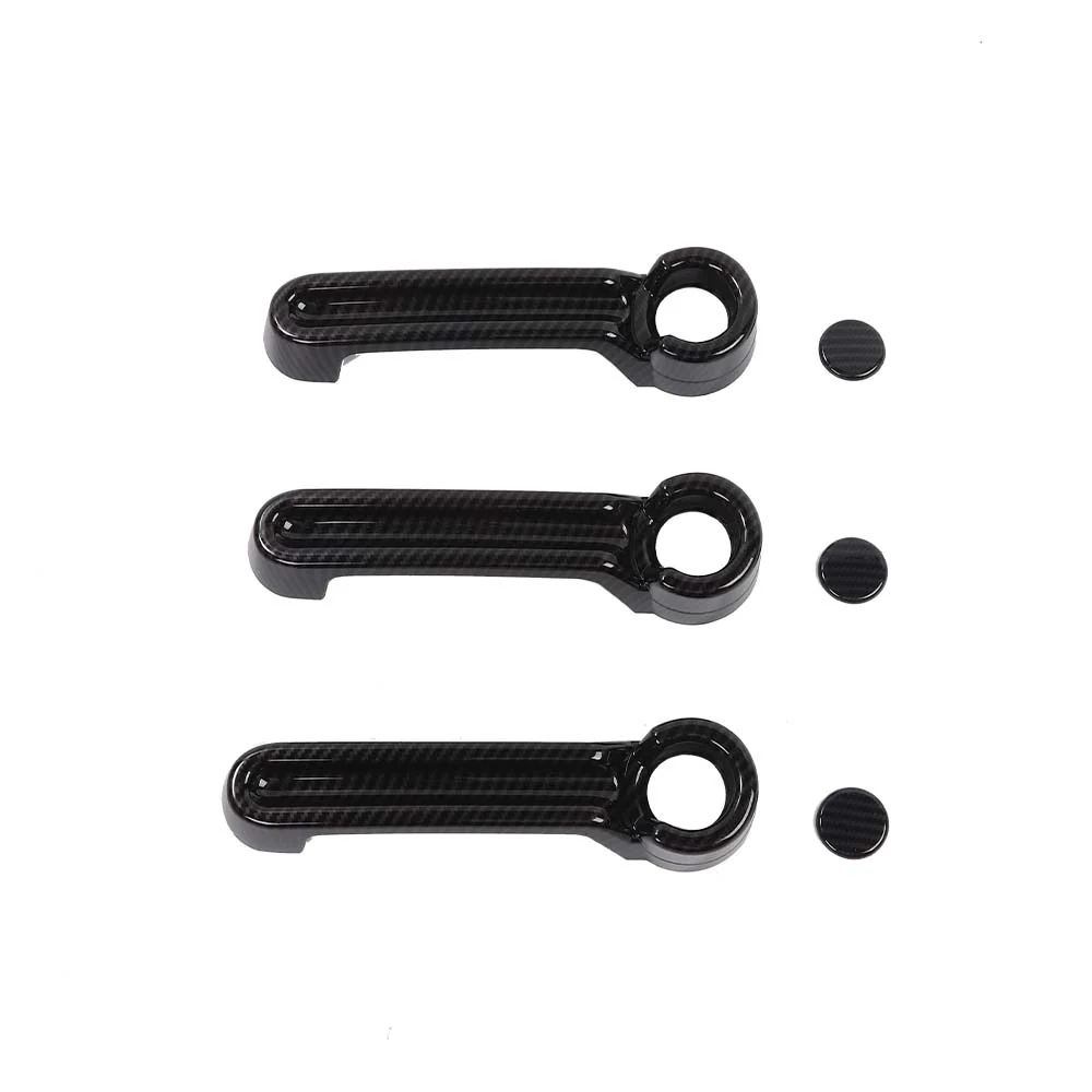For 2007-2018 Jeep Wrangler JK 2 Doors Exterior Door Handle & Tailgate Cover Trim - Image 8
