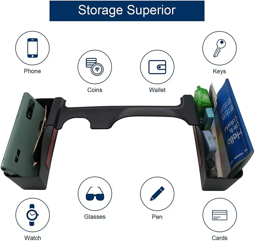 For 2011-2018 Jeep Wrangler JK Center Console Gear Shift Side Storage Box Black-Not Fit Manual Transmission - Image 5