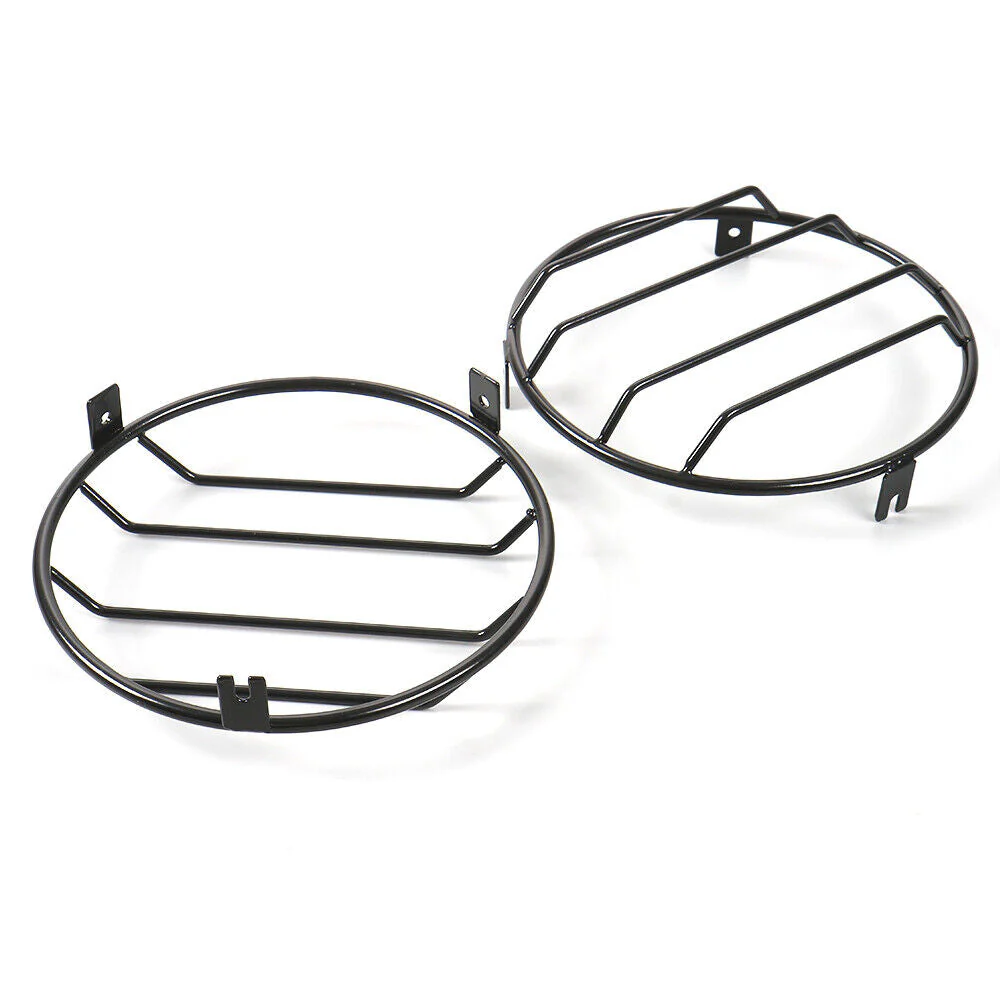For 1997-06 Jeep Wrangler TJ Headlight Front Lights Protector Guard Black - Image 7